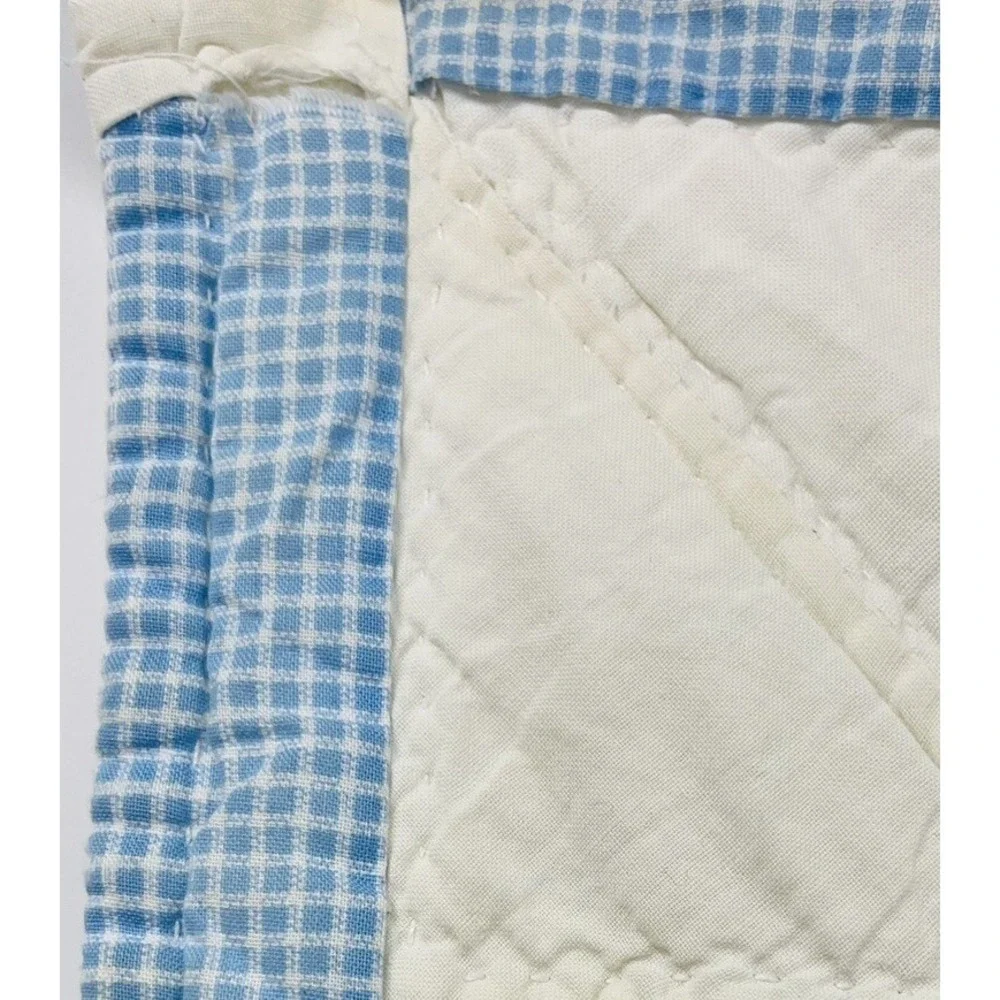 Vintage Handmade Quilt Alphabet Baby Nursery Crib ABC 34